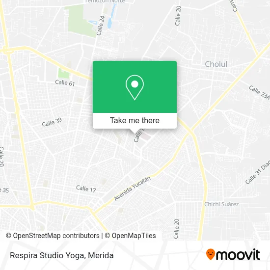 Respira Studio Yoga map