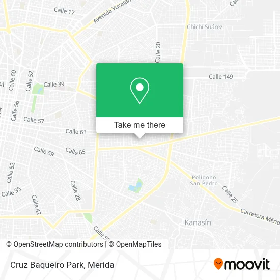 Cruz Baqueiro Park map