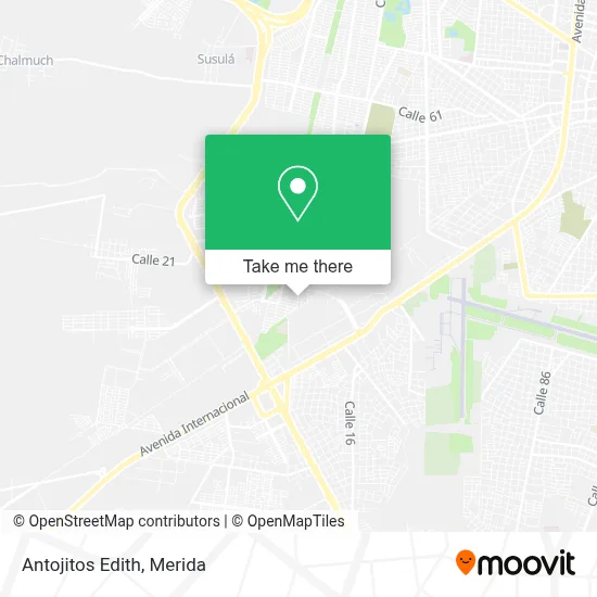 Antojitos Edith map