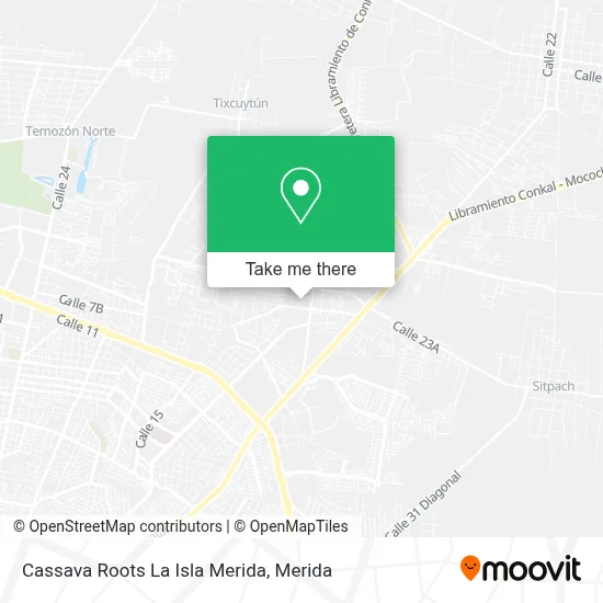 Cassava Roots La Isla Merida map