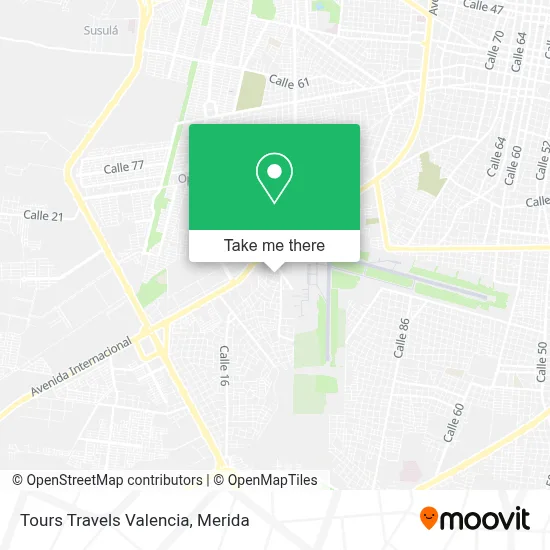 Tours Travels Valencia map