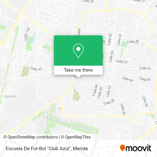 Escuela De Fut-Bol  "Club Azul" map