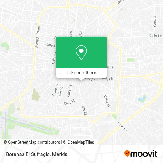 Botanas El Sufragio map