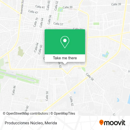Producciones Núcleo map