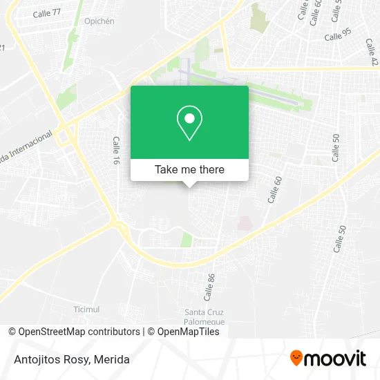 Antojitos Rosy map