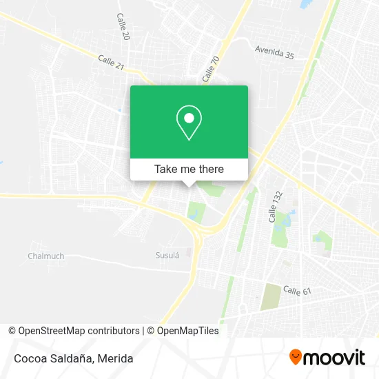 Cocoa Saldaña map
