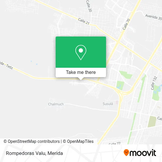 Rompedoras Valu map