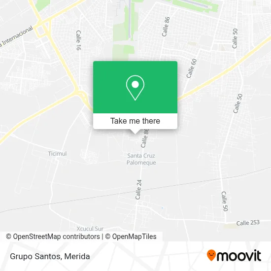 Grupo Santos map