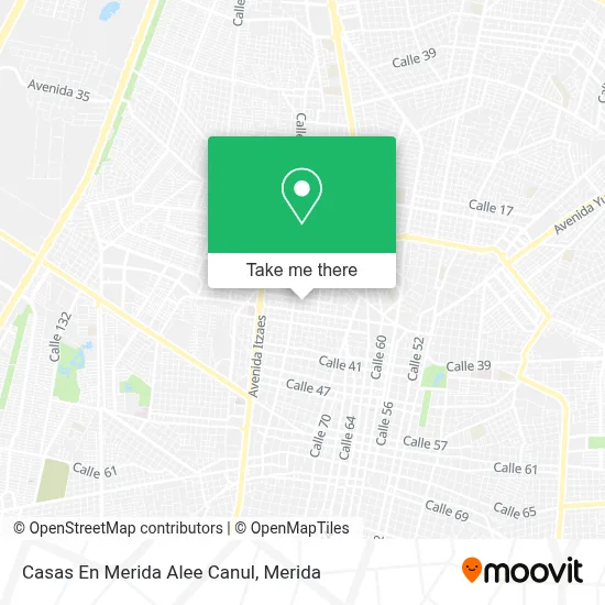 Casas En Merida Alee Canul map