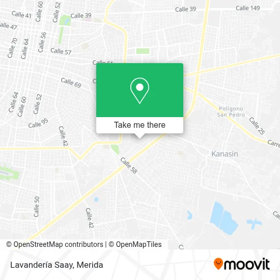 Lavandería Saay map