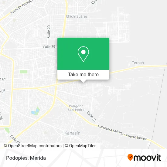 Podopies map