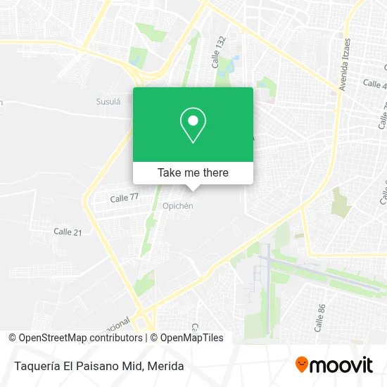 Taquería El Paisano Mid map
