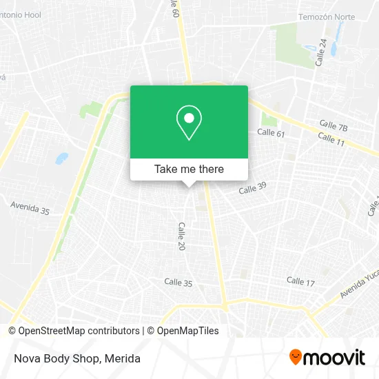 Nova Body Shop map