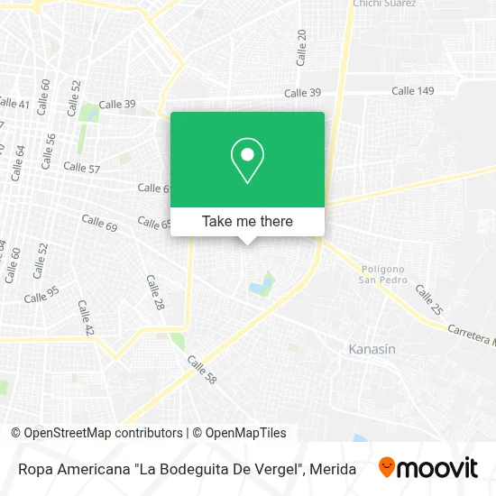 Ropa Americana "La Bodeguita De Vergel" map