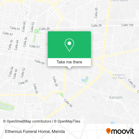 Ethernus Funeral Home map