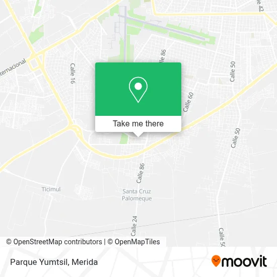 Parque Yumtsil map