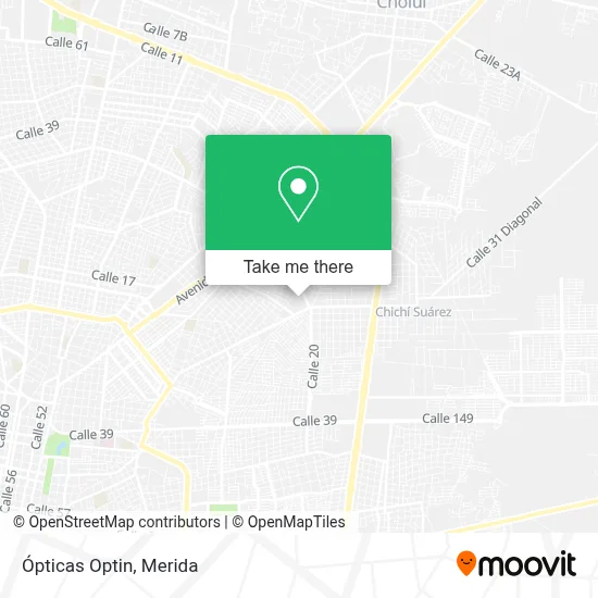 Ópticas Optin map