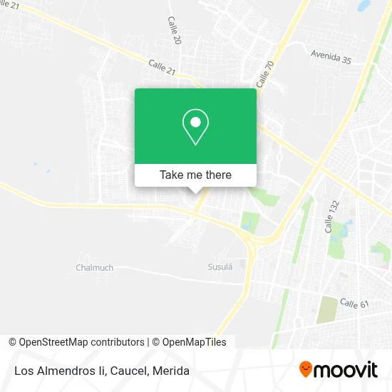 Los Almendros Ii, Caucel map