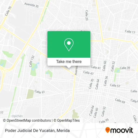 Poder Judicial De Yucatán map