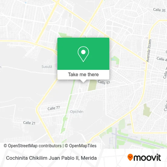 Cochinita Chikilim Juan Pablo II map