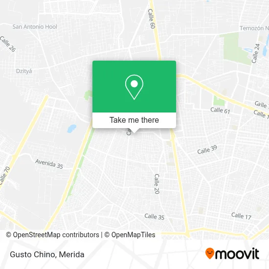 Gusto Chino map