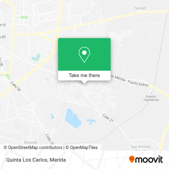 Quinta Los Carlos map