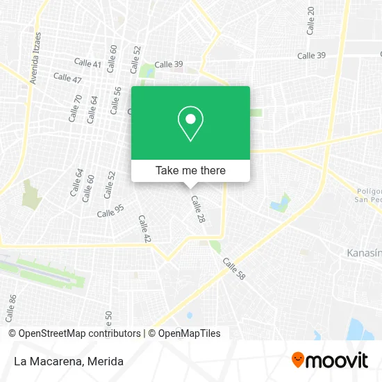 La Macarena map