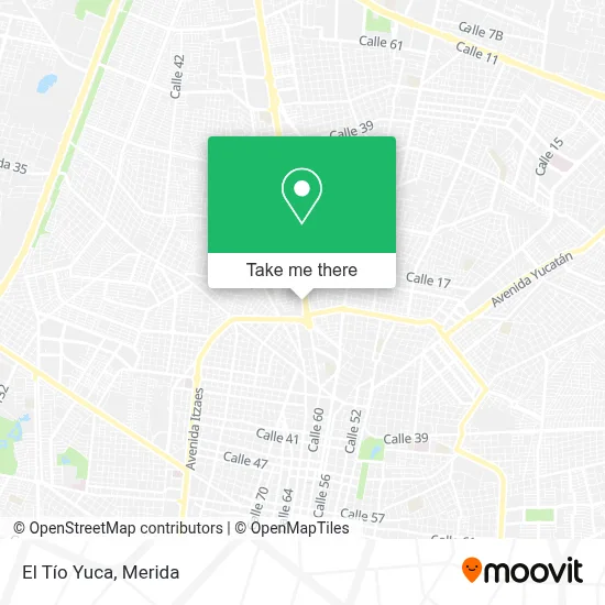 El Tío Yuca map