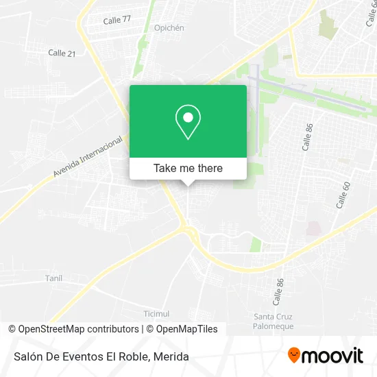 Salón De Eventos El Roble map