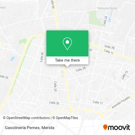 Gasolinería Pemex map