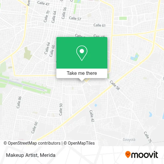 Make Up Artist map