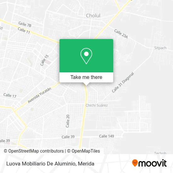 Luova Mobiliario De Aluminio map