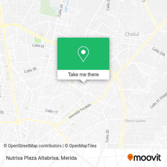Nutrisa Plaza Altabrisa map