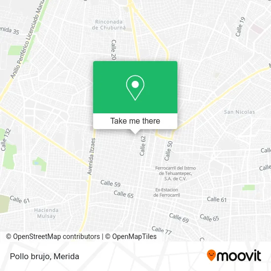 Mapa de Pollo brujo