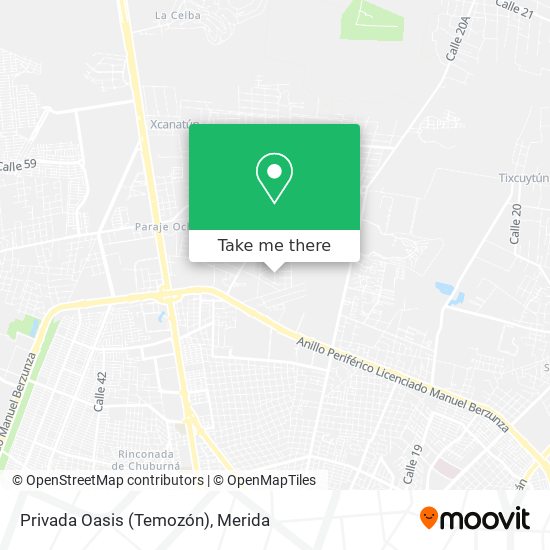 Mapa de Privada Oasis (Temozón)