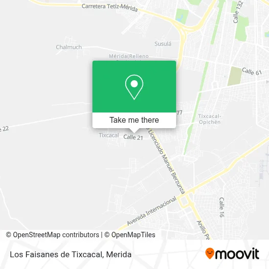 Los Faisanes de Tixcacal map