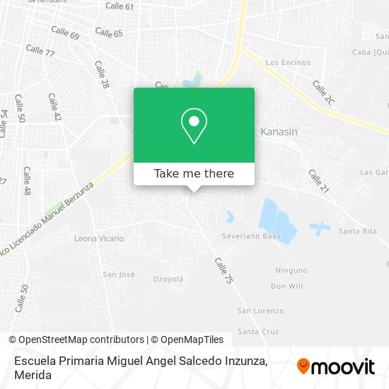 Mapa de Escuela Primaria Miguel Angel Salcedo Inzunza