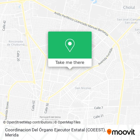 Mapa de Coordinacion Del Órgano Ejecutor Estatal (COEEST)