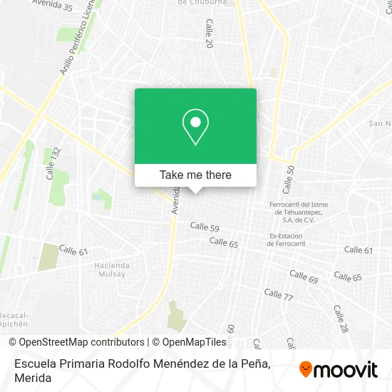 Escuela Primaria Rodolfo Menéndez de la Peña map