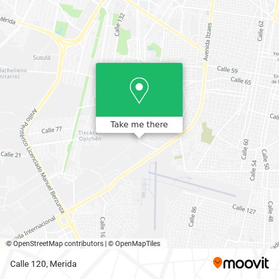 Calle 120 map