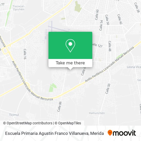Escuela Primaria Agustín Franco Villanueva map