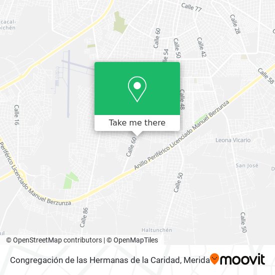 Mapa de Congregación de las Hermanas de la Caridad