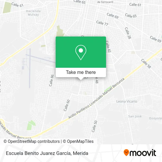 Escuela Benito Juarez García map