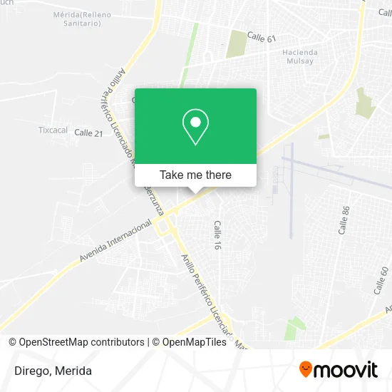 Mapa de Dirego