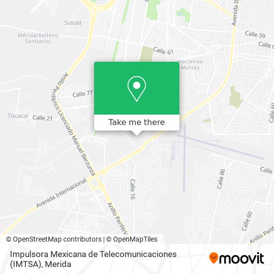 Impulsora Mexicana de Telecomunicaciones (IMTSA) map