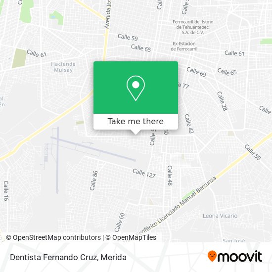 Mapa de Dentista Fernando Cruz