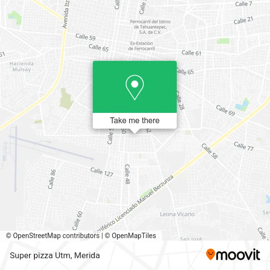 Mapa de Super pizza Utm