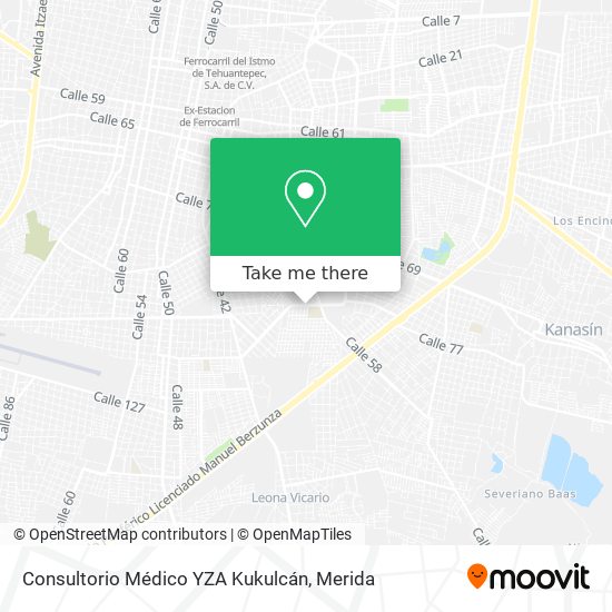 Consultorio Médico YZA Kukulcán map