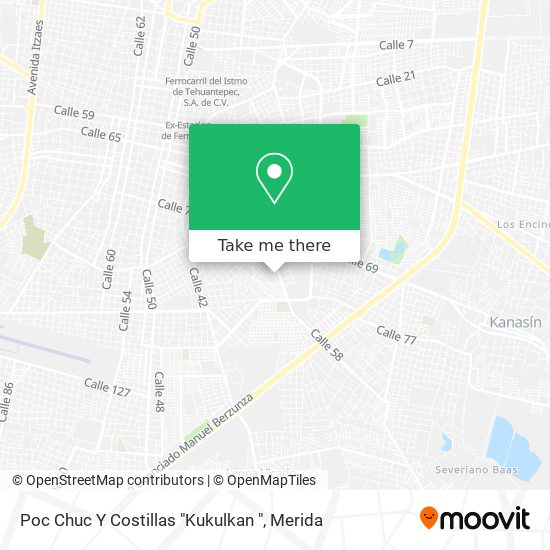 Mapa de Poc Chuc Y Costillas "Kukulkan "