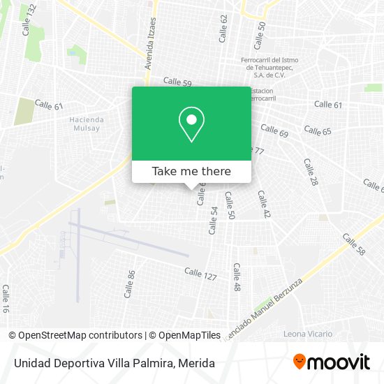 Unidad Deportiva Villa Palmira map